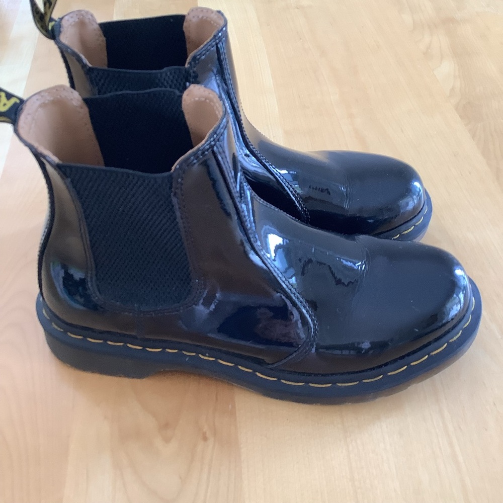 Dr. Martens Patent Leather Chelsea Boots - Picture 5 of 11
